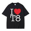 Singer Tate Mcrae T8 Graphic T Shirts Men Women Fashion Vintage Trend T-shirt Summer Male Casual Oversized Crewneck Short Sleeve