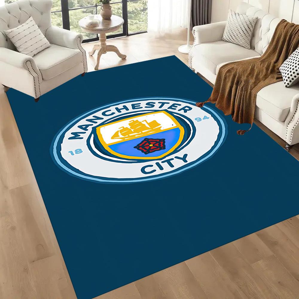 Manchester City Floor Rug Office Rug Suitable For Hallway Decorate Room Kitchen Foyer Antislip Carpet Anime Office Decor