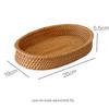 Hand-Woven Bamboo Oval Storage Basket