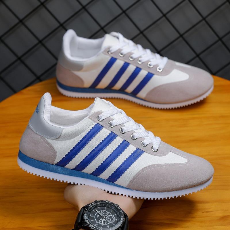 Flat Heel Men's Low Top Casual Shoes Spring and Autumn Daily Round Head Board Shoes Men's Hiking Sports Shoes Men's