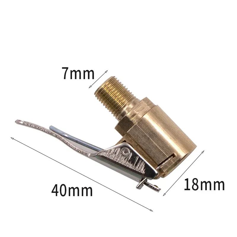 Car Auto Brass 6mm/8mm Tyre Wheel Tire Air Chuck Inflator Pump Valve Clip Clamp Connector Adapter Accessories For Compressor Tire Chucks 1