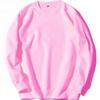 Moletom Hip Hop Unissex Gola Redonda Cor Sólida para Outono/Inverno