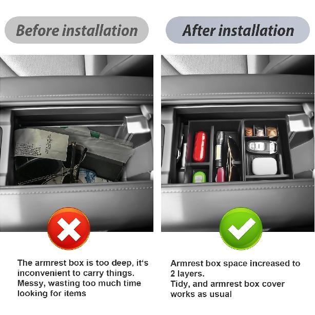 Applicable 2024 Toyota Highlander Dashboard Storage Bag 2024 Grand Highlander(Mixing)Console Tray 2024 Grand Highlander Accessories with Coin and