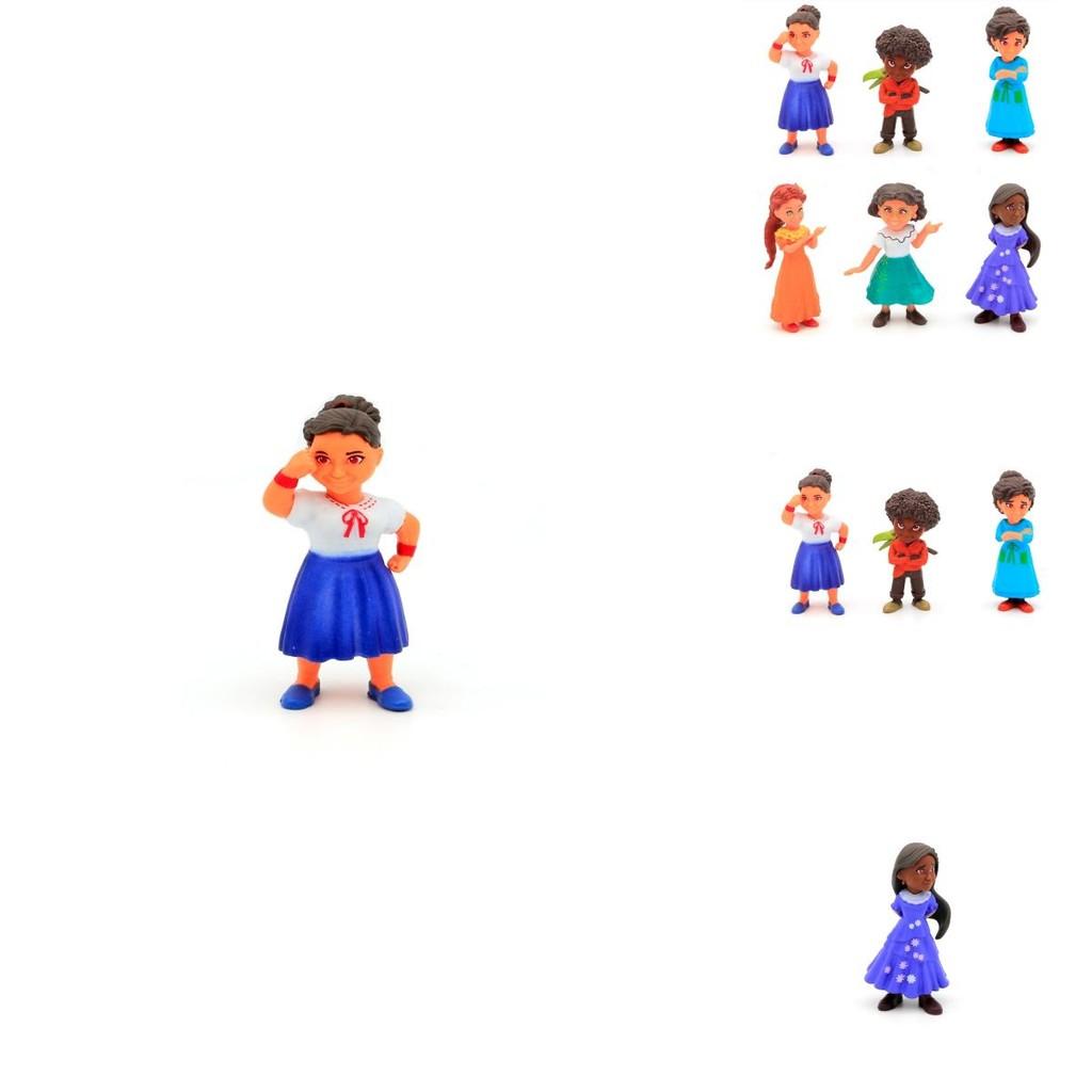 Colorful Disney Encanto Figures For Cake Toppers And Playtime 6 Piece Doll Set