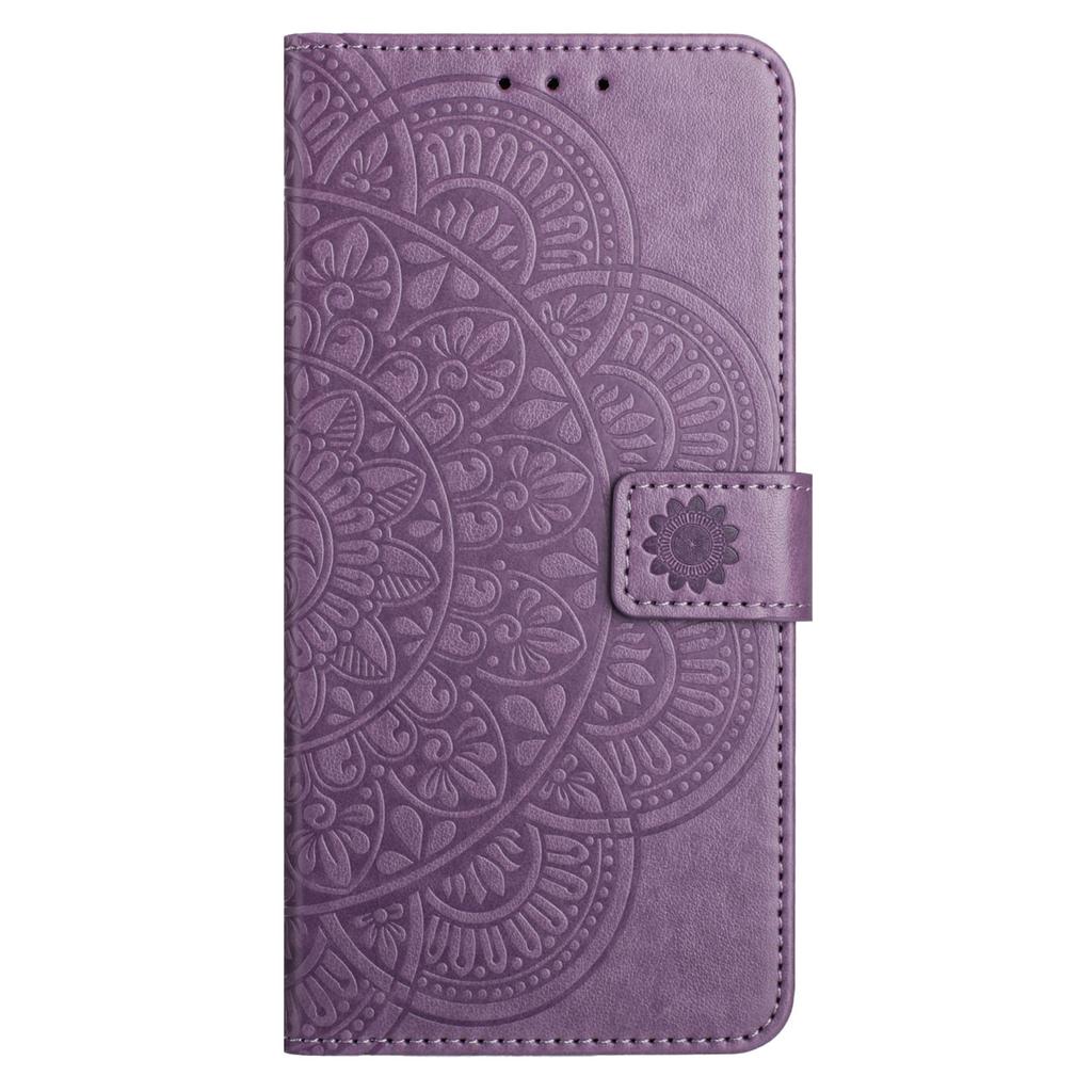 For Samsung Galaxy M36 5G Leather Case with Card Slots Mandala Pattern Phone Cover Stand