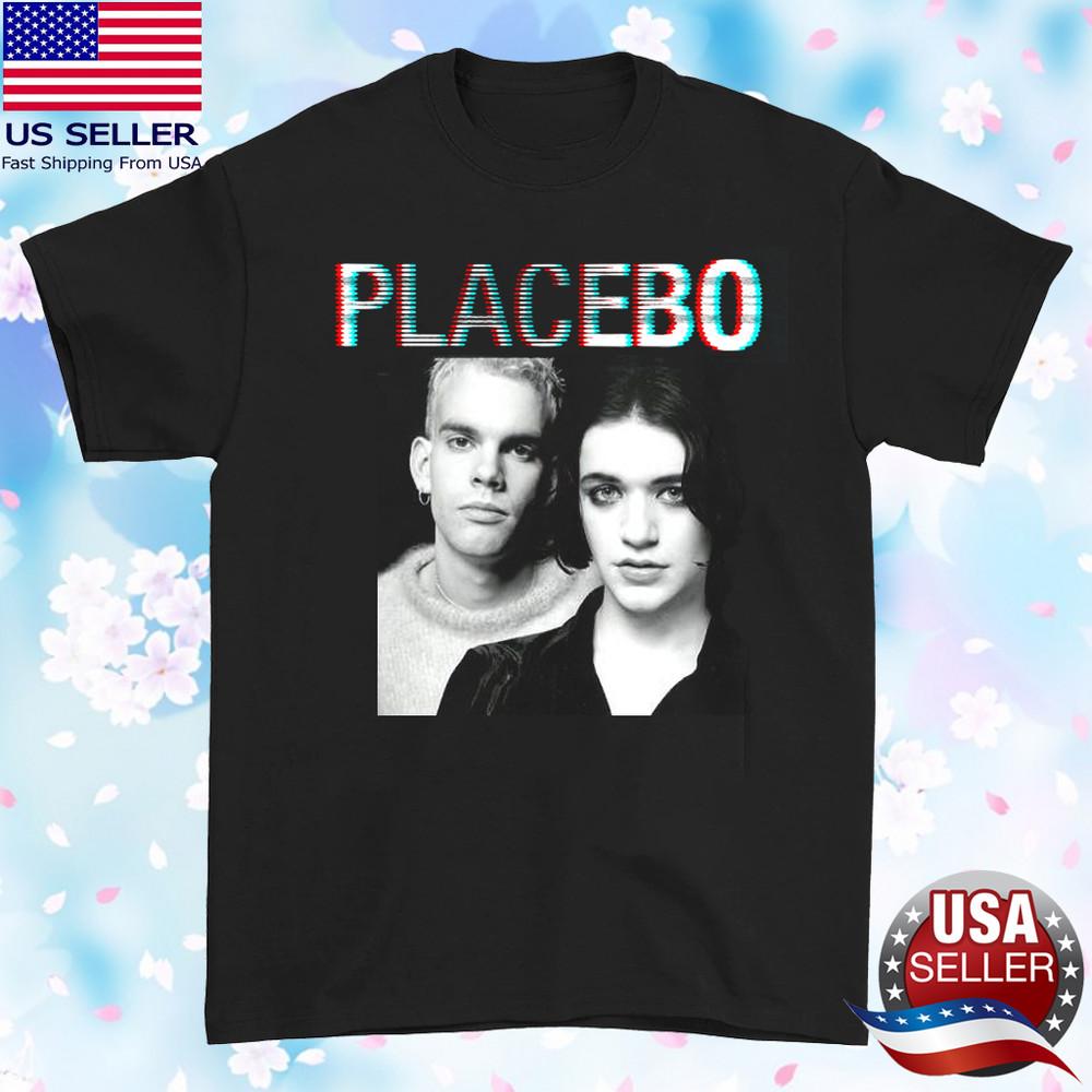 ГОРЯЧАЯ НОВАЯ черная футболка группы Placebo Унисекс Все размеры от S до 45XL 1F1888 Унисекс Футболка L