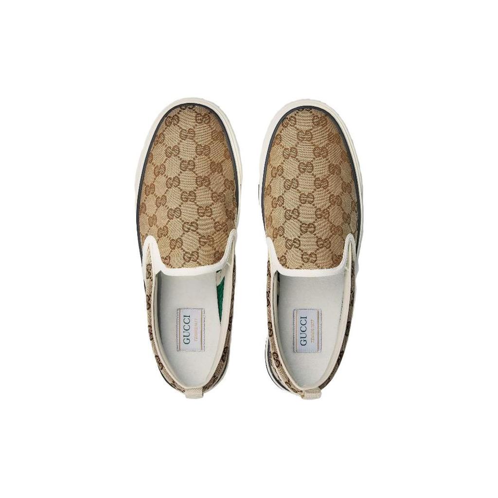 Gucci Tennis 1977 Slip-On 'Beige Ebony' Men's 643489 2HK30 9761