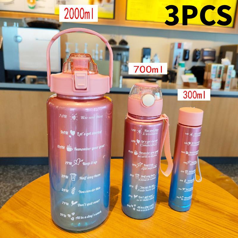 High Quality Sealed Leak-proof Plastic Cup Set With Straw And Bouncing Lid