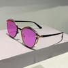 Velké Cat Eye sluneční brýle Dámské Pro muže Vintage sluneční brýle Luxusní značka Designové Punkové Populární Kovové Cestovní brýle UV400