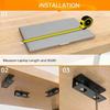 Under Desk Laptop Holder Metal Mount Storage Shelf Holds Up to 10kg Fits Laptop Keyboard for Home Commercial Office