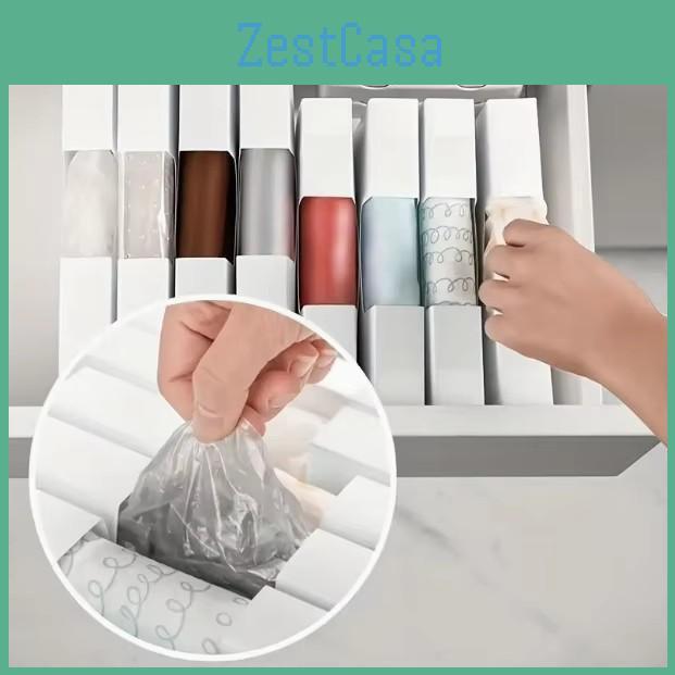 Storage Box Kitchen Folding Freshkeeping Bag Garbage Bag Storage Box Disposable Gloves Plastic Bag Sorting Box Kitchen Tools