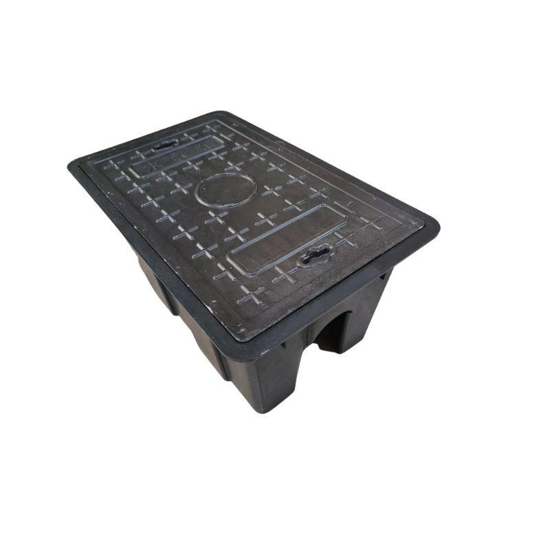Thickened Plastic Resin Composite Water Meter Box with Integrated Inspection Well