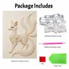 DIY Perlen Diamant Malerei Kits für Erwachsene und Anfänger, Elegantes Fuchs Funkelnde Malerei Handwerk Haus Wanddekoration handgemachtes Geschenk
