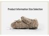 Winter Plush Baby Walker Shoes - Warm, Furry, Flat Bottom Infant Shoes for Girls with Velvet Lining