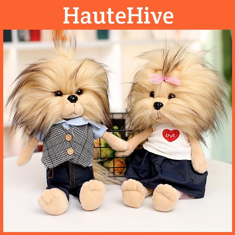 Terrier Cute Yorkshire Dress Dog Stuffed Toy Lovers Girl Birthday Holiday Gift