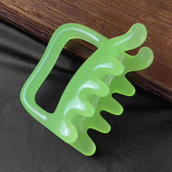 Dual-Headed Back Massager Professional Resin Gua Sha Tool for Trigger Point Therapy & Lymphatic Drainage Ergonomic Body Scraper for Muscle Relaxation