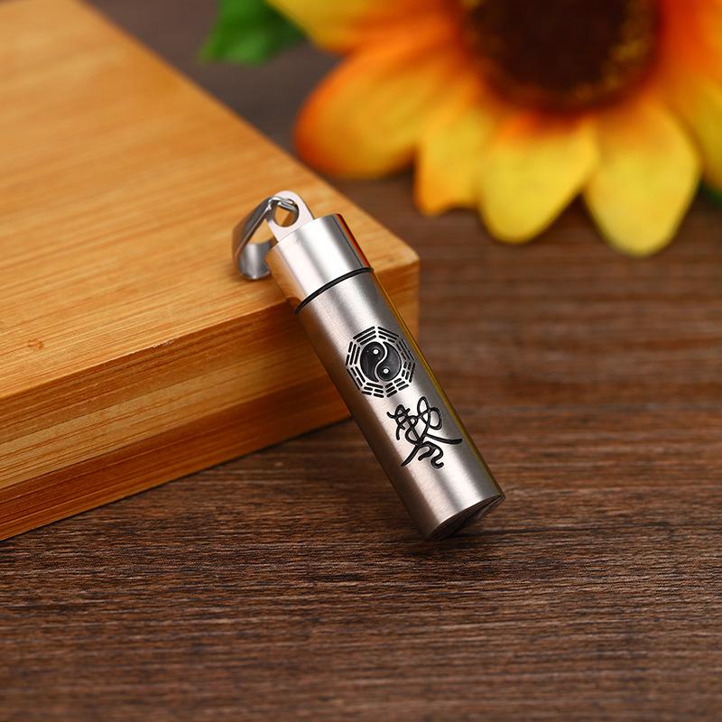 

Подвеска Гау Буддийская из Титановой Стали, Унисекс, Открывающееся Украшение серебряный