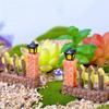 Home Decor Small Creative Gifts Mini Resin Fence Craft Garden Micro Figurines Tiny Ornaments Bonsai Garden Handmade Accessories
