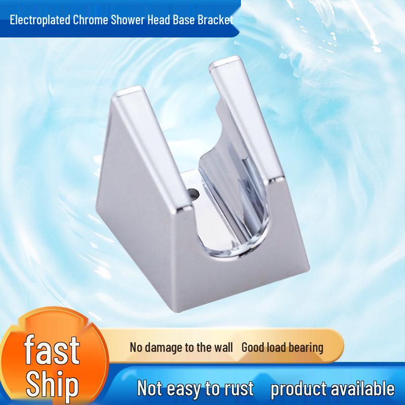 Electroplated Chrome Handheld Shower Head Holder Wall Mount