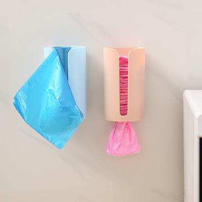 Duvara Asılı Çivisiz Plastik Çöp Torbası Tutucu Monteli Çöp Torbası Saklama Kutusu