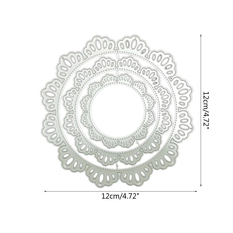 Multi-layer Circle Die Cuts Nesting Circle Cutting Dies Embossing Templates for Gift Card Making Scrapbooking DIY Crafts