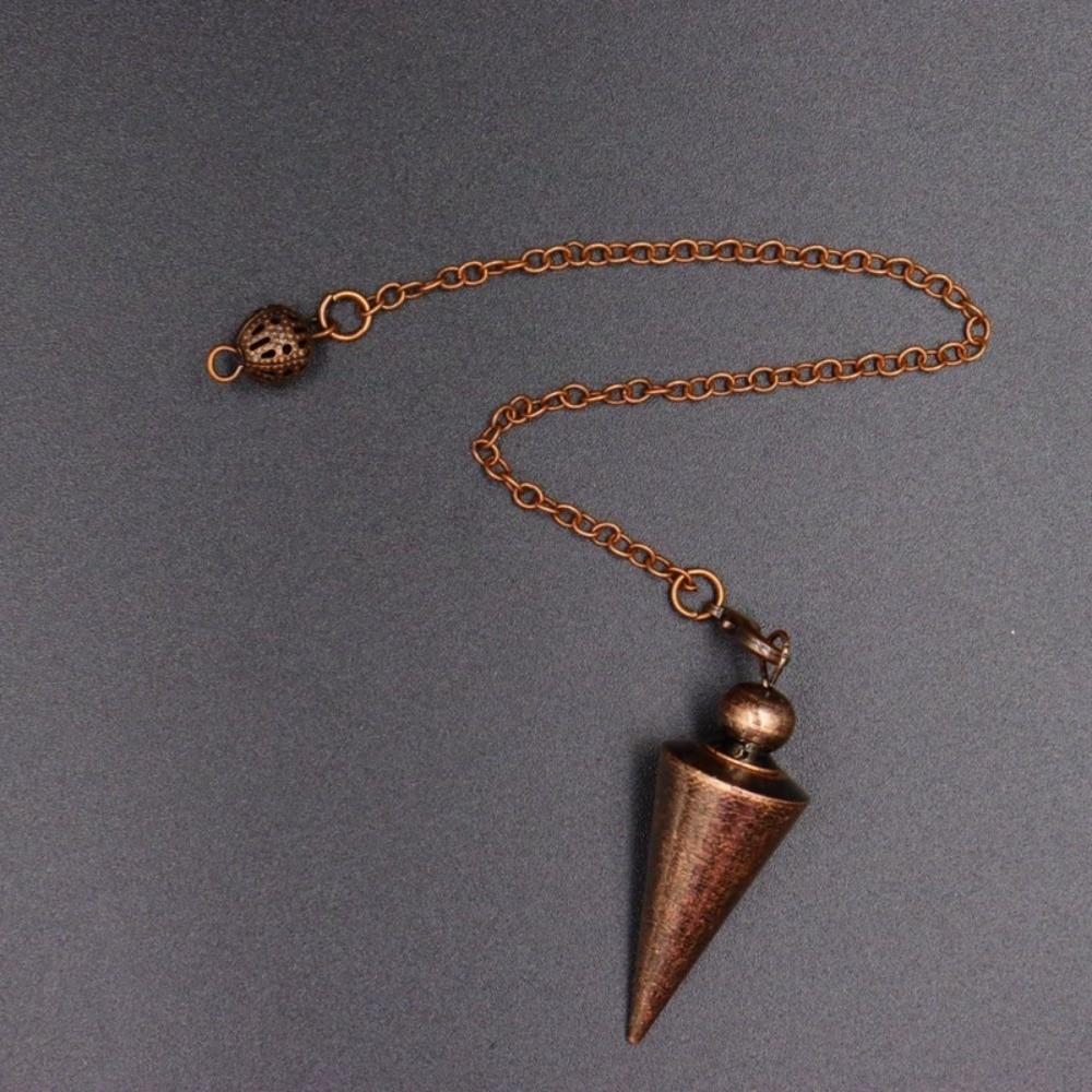 Energy Isis Pendulum Pointed Meditation Cone Metal Pendulum Witch Spiritual Pendulos Women