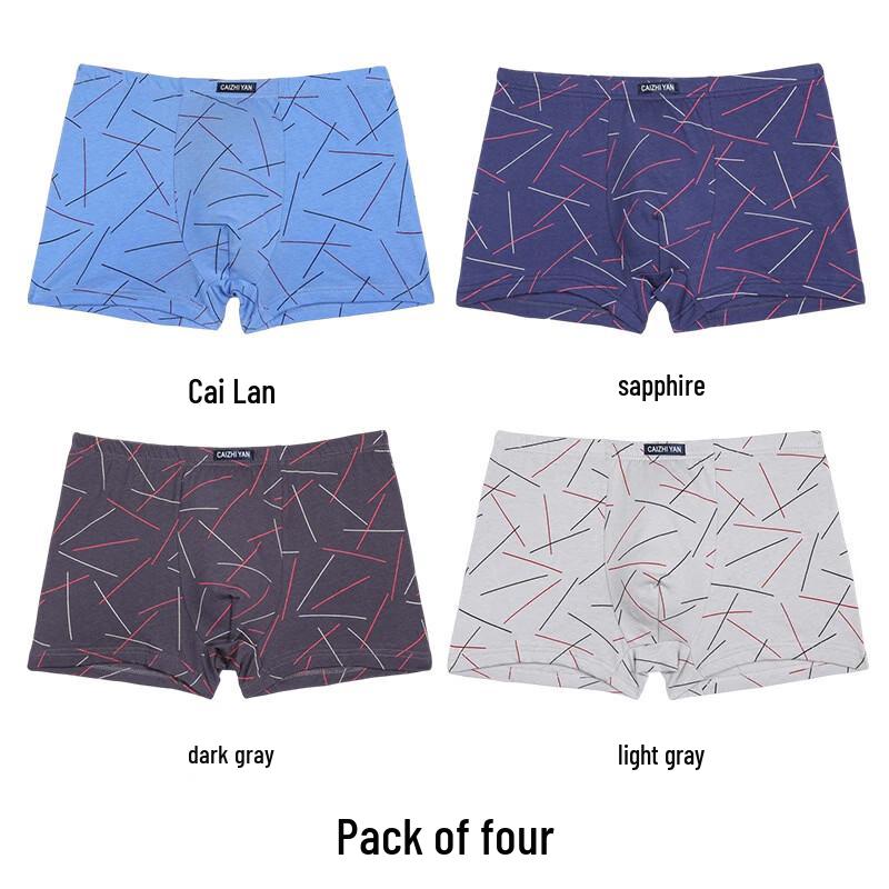 Men s Cotton Mid-Rise Boxer Briefs 4-Pack L