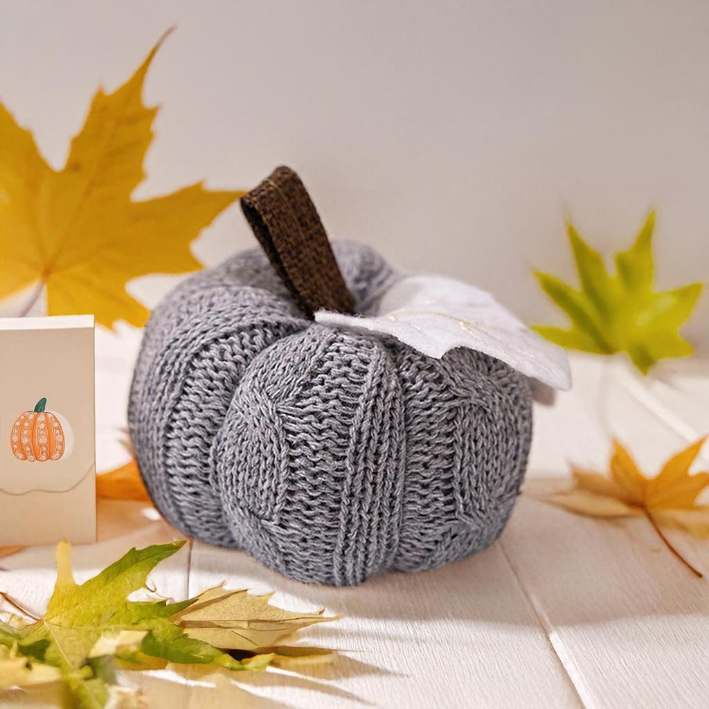 Cross-border Thanksgiving Knitted Pumpkin Ornaments for Harvest Festival Home Decor