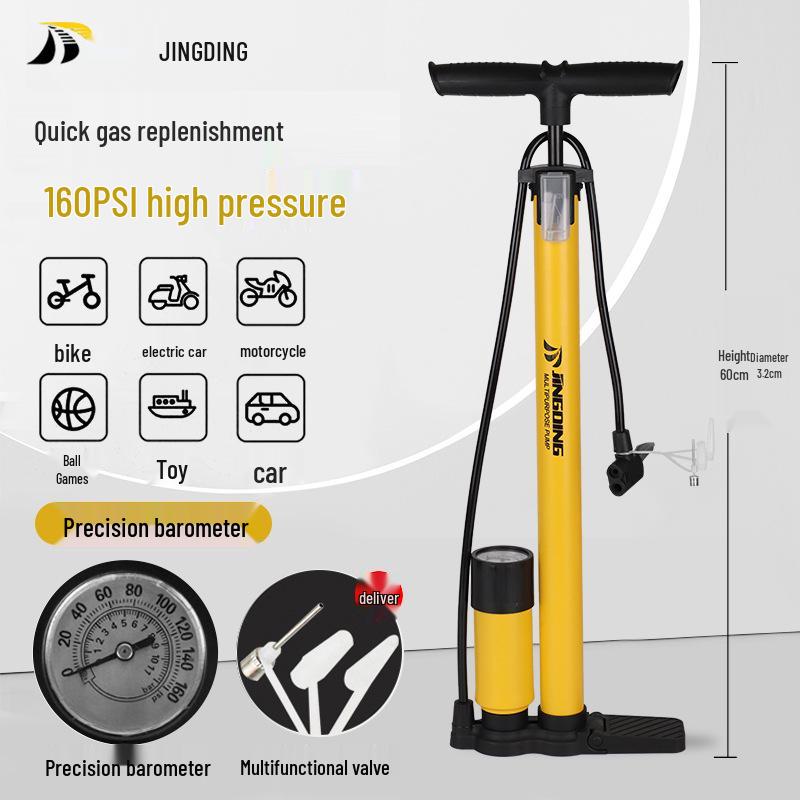 Jingding Portable Electric High-Pressure Pump for Bicycles and Cars