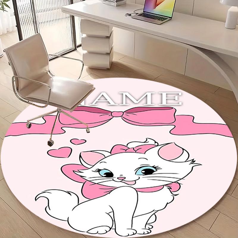 Personalized M-Marie Round Chair Office Rug - Perfect for Mat, Office Chair & More - Ideal Gift for Birthdays and Holidays