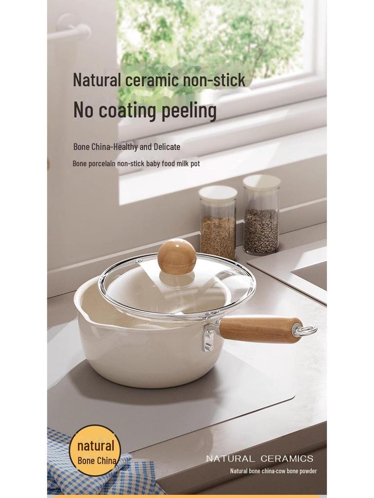 Vielseitiger Milch- und Nudeltopf aus Keramik für den Herd