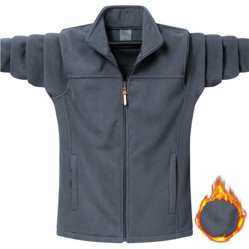 Otoño Invierno chaquetas de lana tácticas hombres sudaderas con capucha casuales abrigos chaqueta de bombardero de Deportes de caza para hombre