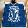 1Pc Lech Poznań Print Flannel Blanket High Quality Warm Comfortable Cover for All Seasons Perfect for Gifts Home Decor