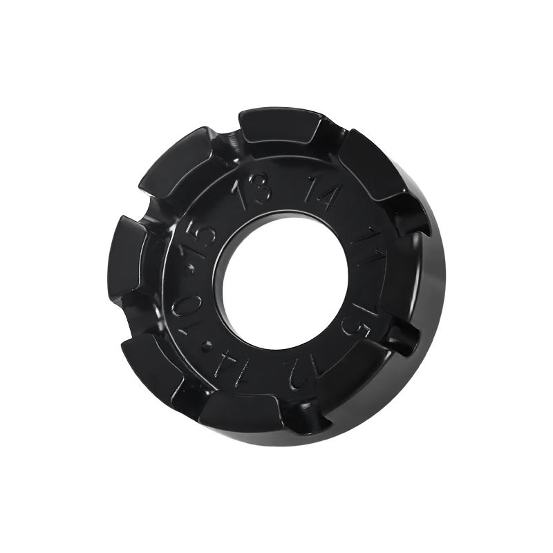 

Ключ для спиц велосипеда, 8-позиционный, профессиональный, для регулировки обода велосипедного колеса, гаечный ключ для ремонта шоссейных велосипедов, черный чёрный