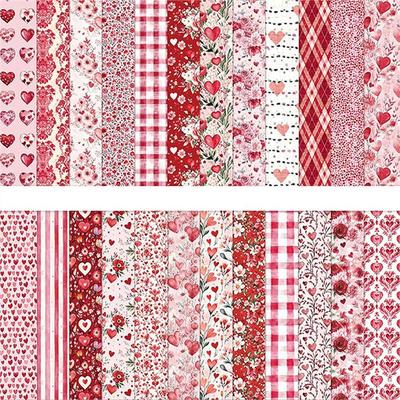 A25F-Carta Decorativa per Scrapbooking 12x12 Pollici Fogli Double-Sided 24 Opzioni di Design per il Crafting
