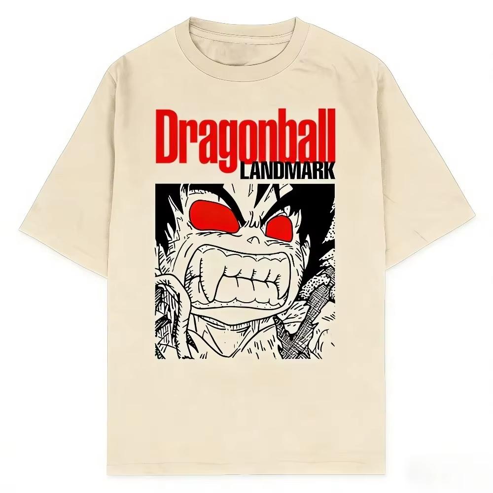 Dragon Ball Goku Unisex Pure Cotton Tshirt 2026 Summer Hot Anime Print American Casual Short Sleeved Top Fashion Tee shirt