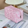 Large Capacity Little Bear Print Makeup Bag – Portable Girlish Polyester Toiletry Storage