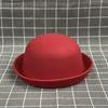 Curled Dome Woolen Top Hat Female Parent-Child Small Pot Hat Male And Female Baby Hat British Retro Bucket Hat