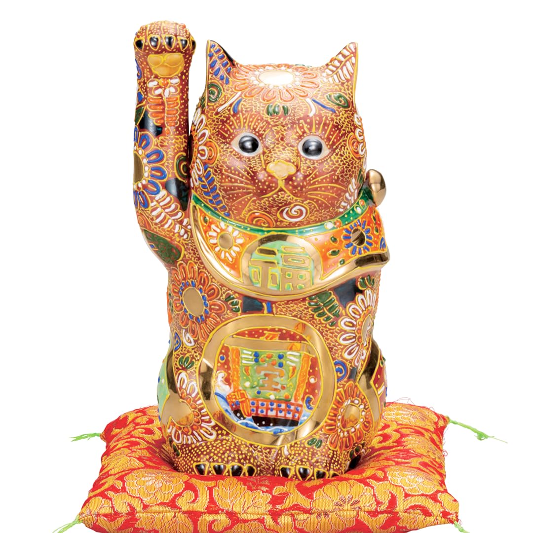 

Kutani ware Iwataya 7 beckoning cat sashimi No. (treasure ship) K8-1544