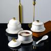 Zhi Shi Ceramic Palace Style 4-inch Dessert Bowl & Stew Cup