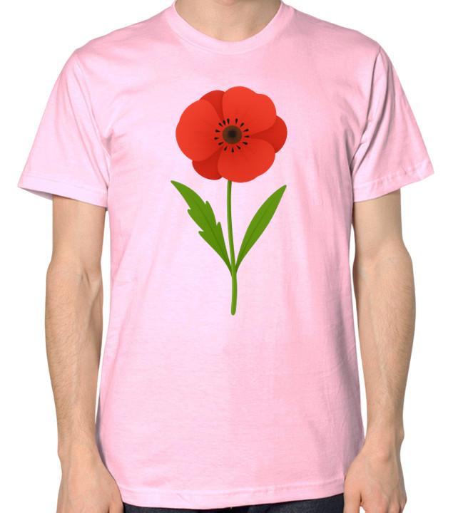 Poppy Flower Unisex T-Shirt 3XL