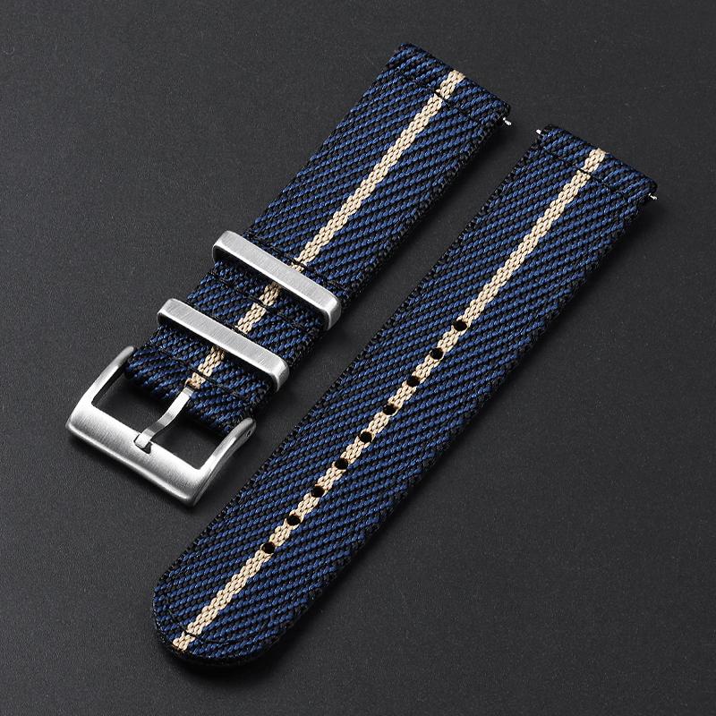 Nylon Strap 20mm 22mm Watch Band Woven Canvas Fabric Band for Seiko for Omega Men Woemn Military Sport Quick Release Bracelet