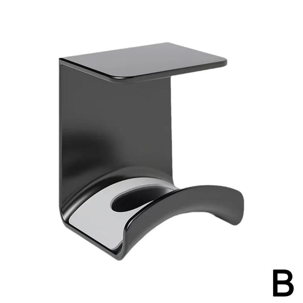 Punch-Free Wall-Mounted Under-Desk Headphone Stand for Over-Ear Gaming - Multifunctional Storage for Student Dorms