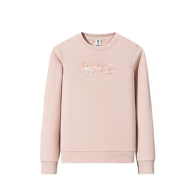 Série de Treino Simples Casual Gola Redonda Pulôver Versátil Moletom com Letra Moletom Feminino 162547718N-2