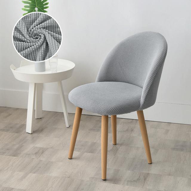 1 /2 /4 /6 Pcs Duckbill Chair Cover Polar Fleece Armchair Covers Latest Style Elastic Scandinavian Chairs Cover For Kitchen Area Hotel Use Home
