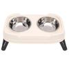 Elevated Cat Bowls with 2 Bowls Height   Foldable Raised Cat Food Water Bowl for Dogs Cats