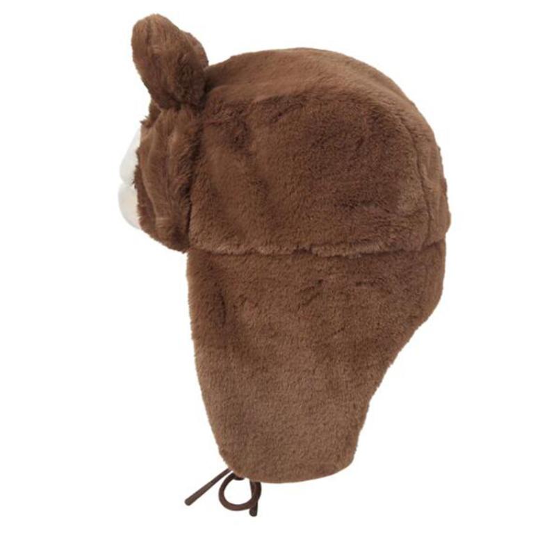Y2K Fashion Brown Bear Warm Winter Women's Ski Hat
