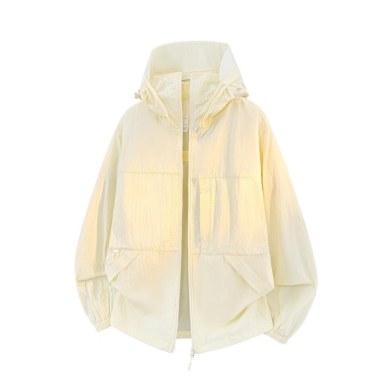 Summer Ice Silk Couple Ultra-thin Breathable Anti-ultraviolet Skin Clothing Outdoor Sunscreen Clothing Jacket