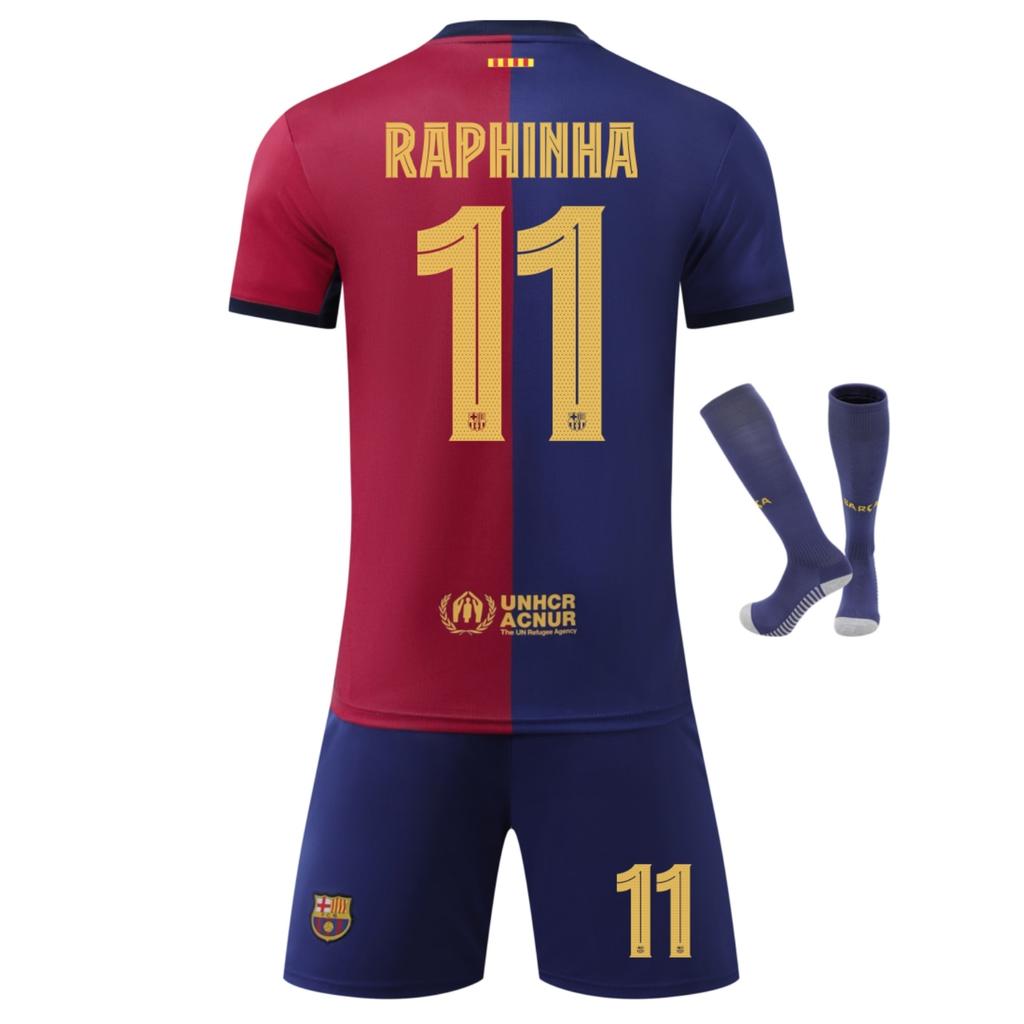 Barcelona Raphinha Dětský Fotbalový Dres Sportovní Vybavení YSHT Modrý