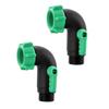 Auslaufsicherer ergonomischer Gartenschlauch-Absperrhahn Korrosionsbeständiger Kunststoffadapter 2 Stück für Camper Schiffe Outdoor-Nutzung